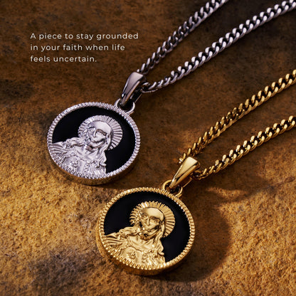 Enamel Jesus (Silver)
