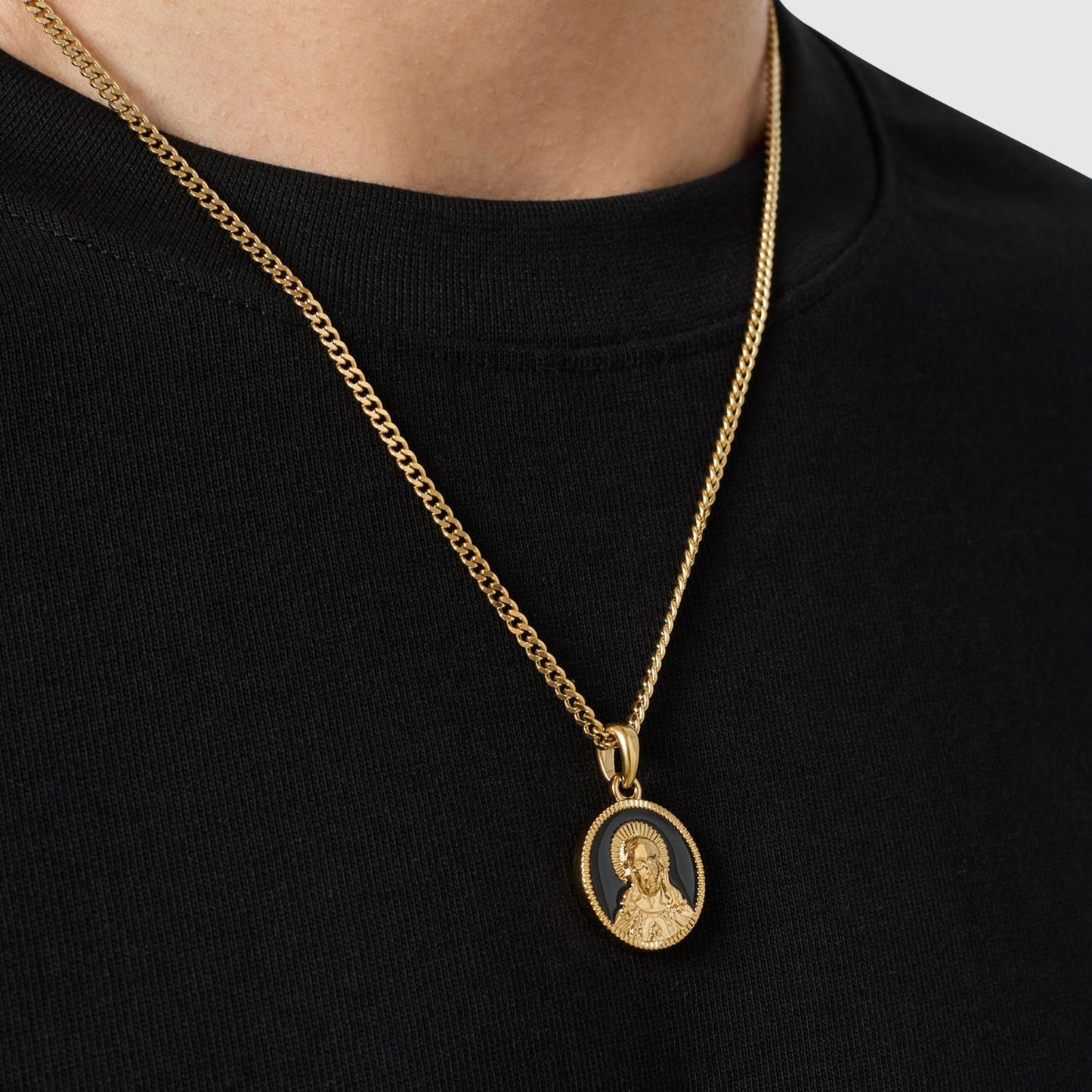 Enamel Jesus (Gold)