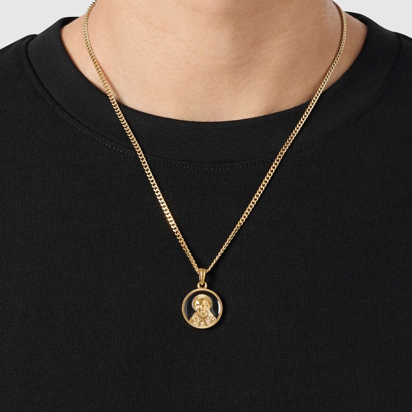 Enamel Jesus (Gold)