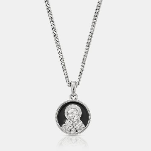Enamel Jesus (Silver)