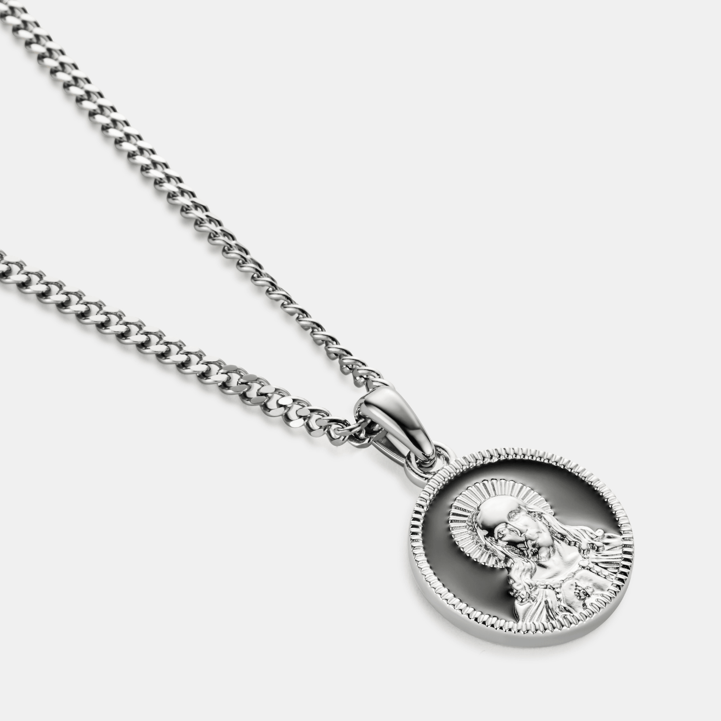 Enamel Jesus (Silver)