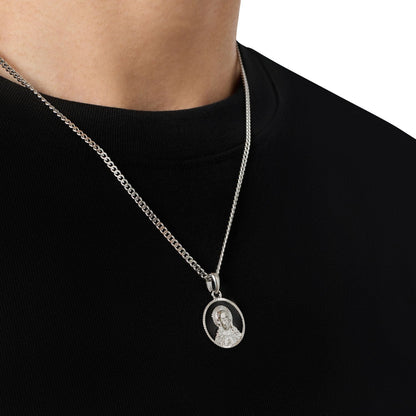 Enamel Jesus (Silver)