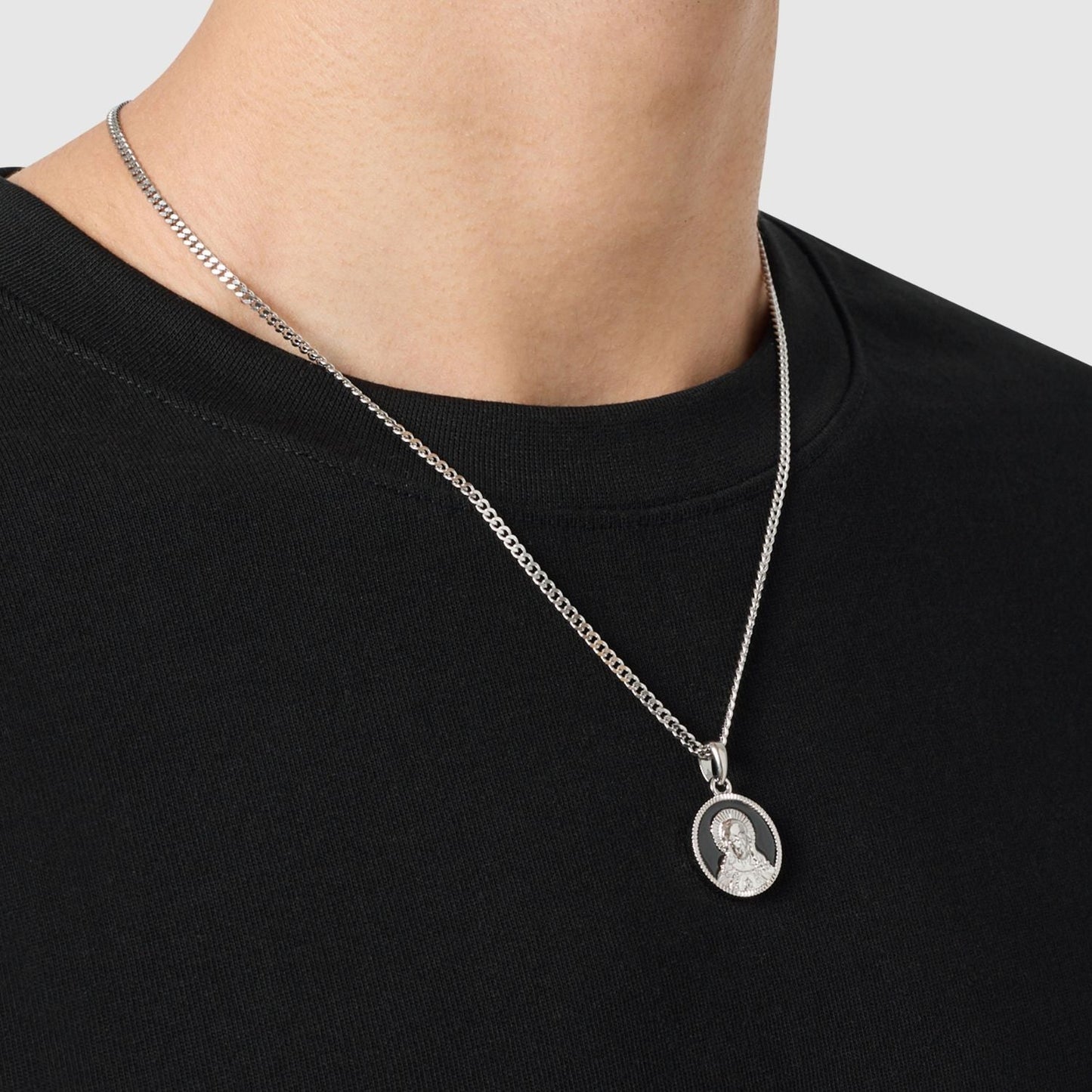 Enamel Jesus (Silver)