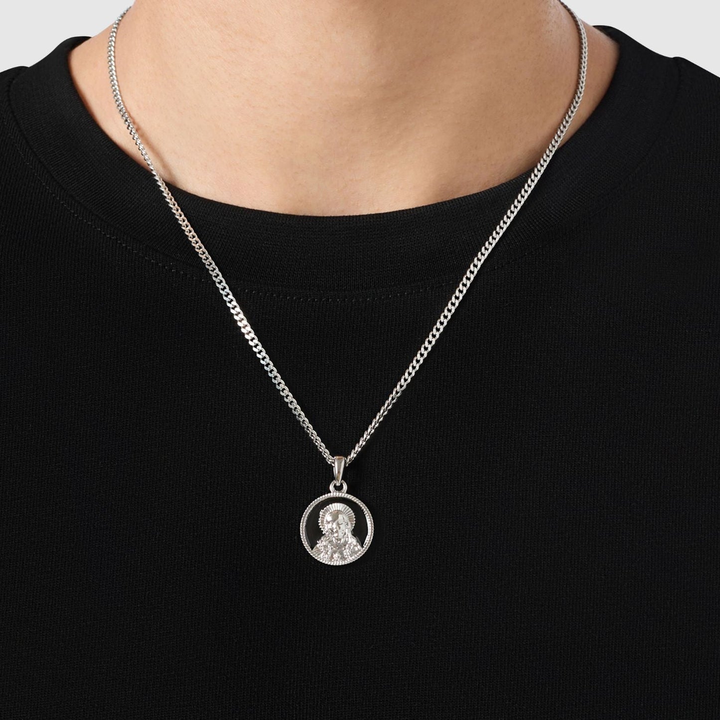 Enamel Jesus (Silver)