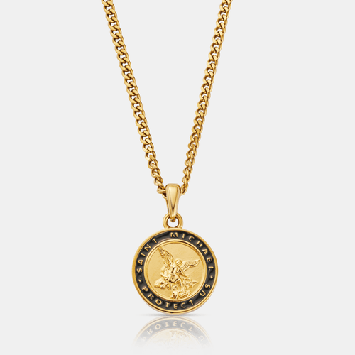 Enamel St Michael (Gold)