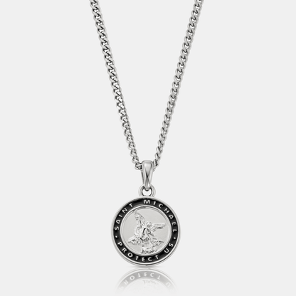 Enamel St Michael (Silver)
