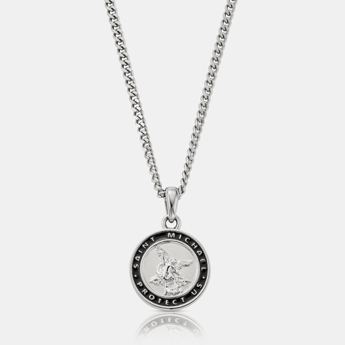 Enamel St Michael (Silver)