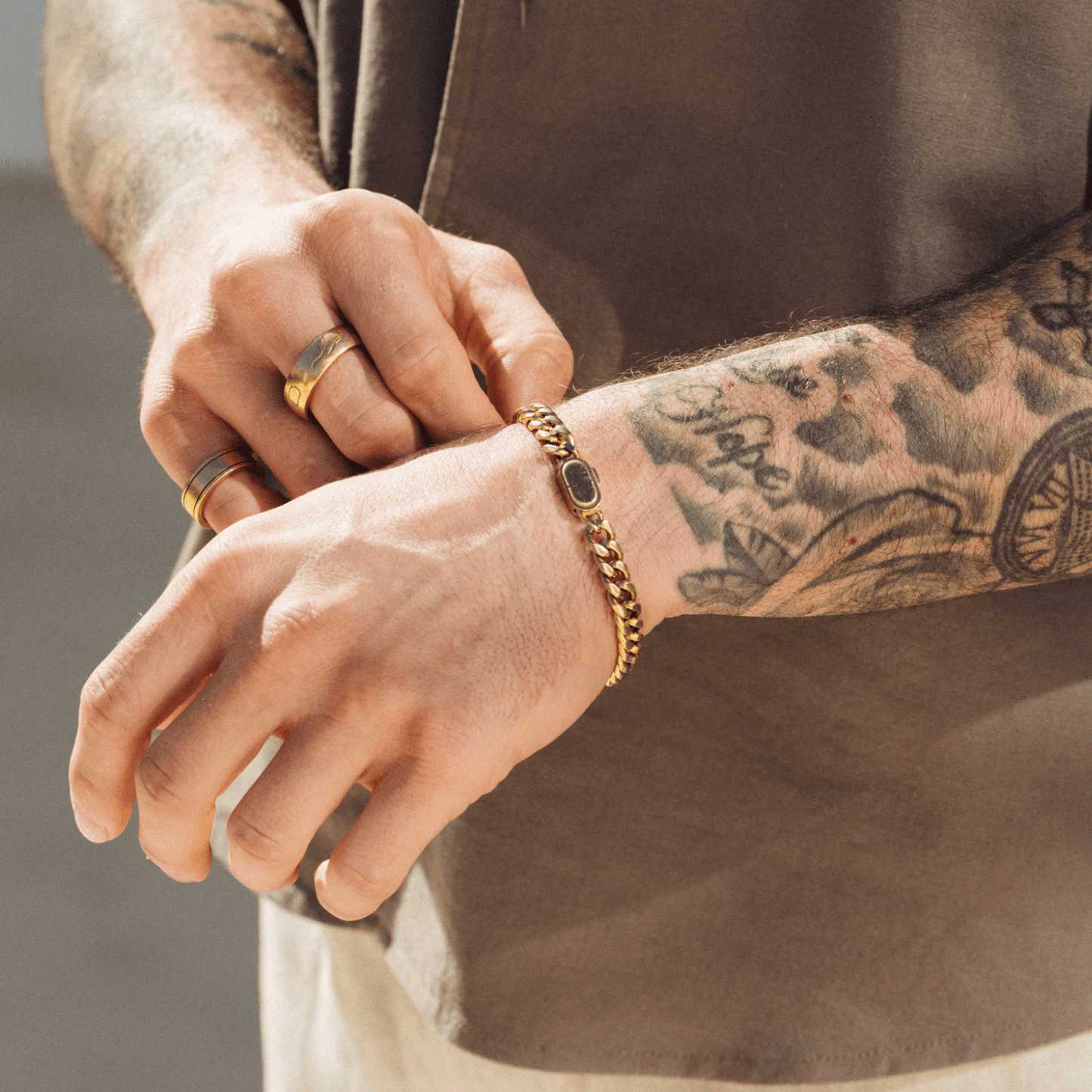 Cuban Bracelet (Gold) 8mm